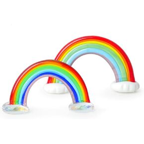 Miniature Tiny Rainbow, Dollhouse Mini Rainbow, Handmade Glass Rainbow, Standing Rainbow Bridge, for Dollhuse Miniature, Fairy Garden, Diorama (1PCS) (Solid Color)