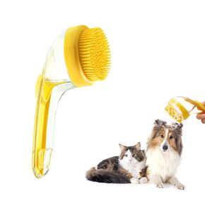 Pet Bath Brush, Dog Bath Brush, Cat Bath Brush, Dog Bath Supplies, Cat Grooming Supplies, Dog Grooming Supplies, Pet Shampoo Dispenses Designed Pet Brush, Pet Bath Massage Brush
