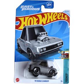 Hot Wheels '70 Dodge Charger, Tooned 1/5 [Silver] Fast & Furious 161/250
