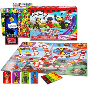 Miraculous Ladybug Power Up Game for Kids - Miraculous Ladybug Bundle with Power Up Adventure Game Plus Miraculous Ladybug Stickers (Miraculous Ladybug Gifts)