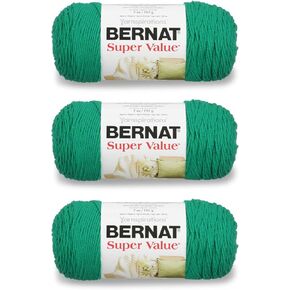 Bernat Super Value Yarn, 7 oz, Gauge 4 Medium Worsted, Black