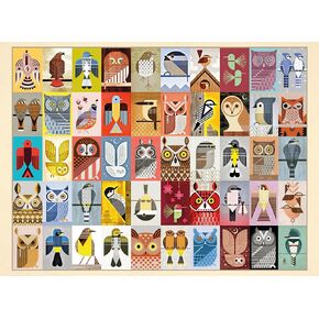Ceaco – Bird Geometric - 300 Piece Jigsaw Space Saver Puzzle – Puzzles for Smaller Spaces and Surfaces