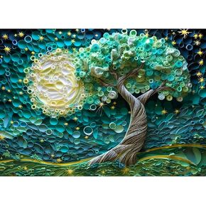 Tree of Life Puzzles for Adults 1000 Pieces, Jigsaw Puzzles for Adults 1000 Piece, Puzzle for Adults, Adults Challenging Game Toys, Impossible Puzzle, Family Decoration Puzzle