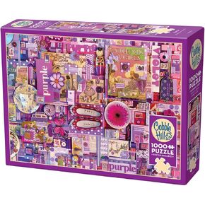 Cobble Hill 1000 Piece Puzzle - Purple - Sample Poster Included