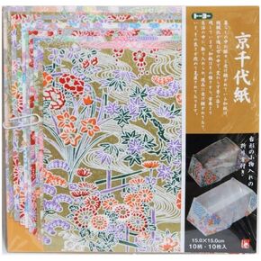 Gapanbargain yuzen washi chiyogami اوريغامي ورقة ، #1444 ، 15 سم ، 10 ورقة