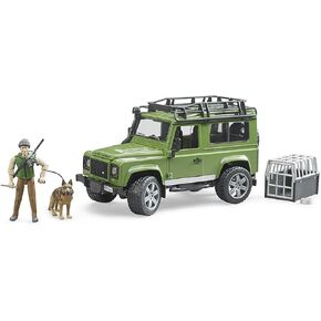 Bruder 02587 Land Rover Defender w/Forester and Dog