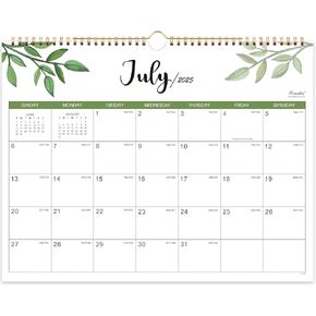 Wall Calendar 2025-2027 - JULY 2025 to JUNE 2027, 24 Months Wall Calendar 2025-2027, 14.8'' x 11.5'', Large Blocks with Julian Dates