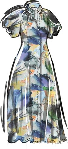 McCall's Women's Shirtdress Sewing Pattern Packet, Design Code M8385, Sizes 20W-22W-24W-26W-28W in Kuwait