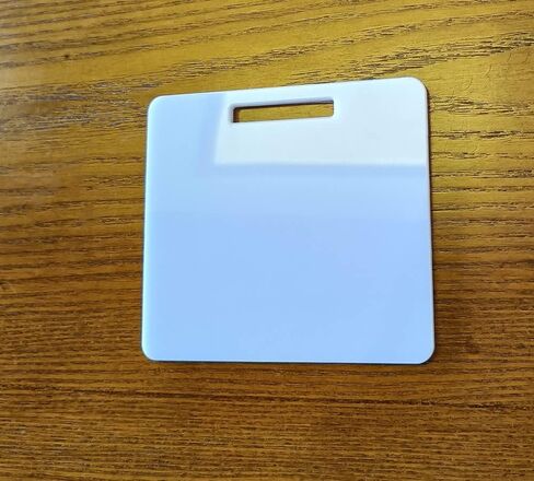 12pcs of Badge Buddy Acrylic Blank, Clear Badge Holder Buddy Base,Rectangular Acrylic Blank with Slot for Id Badges (Vertical, Clear) in Kuwait