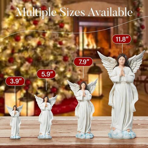 Nativity Sets for Christmas Indoor Set of 13 Pieces 3.9 Inches Tabletop Holidays Home Decor Classic Nativity Scene Resin Figurines Set Religious Decorations Collection Gifts fot All in Kuwait