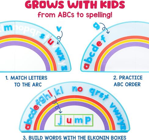 Educational Insights ABC Arc Mat AlphaMagnets® Small Group Set - Alphabet Puzzles for Kids, Letter Learning Kit, Preschool Classroom Must Haves, Magnetic Blocks, Fine Motor Toys for Toddlers Ages 3-5 in Saudi Arabia