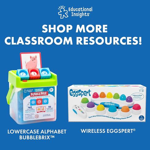 Educational Insights ABC Arc Mat AlphaMagnets® Small Group Set - Alphabet Puzzles for Kids, Letter Learning Kit, Preschool Classroom Must Haves, Magnetic Blocks, Fine Motor Toys for Toddlers Ages 3-5 in Saudi Arabia