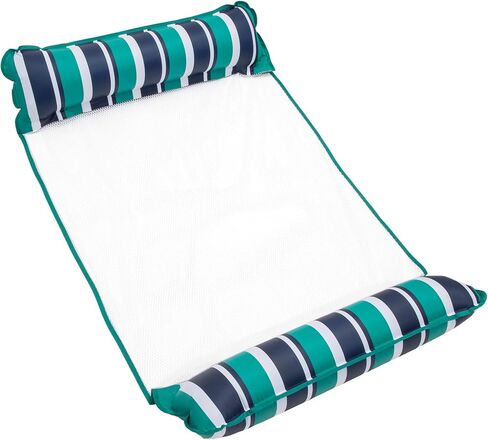 Aqua Original 4-in-1 Monterey Hammock Pool Float & Water Hammock – Multi-Purpose, Inflatable Pool Floats for Adults – Patented Thick, Non-Stick PVC Material in Saudi Arabia