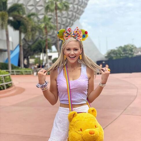 JIAHANG Polka Dot Mic Mouse Ear Headband Sequin Bow Festival Costume Headwear Amusement Park Headpiece for Women Girls in Kuwait