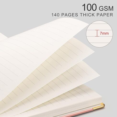 كمبيوتر محمول لقاء Emshoi لمنظمة العمل - دفتر مخطط العمل مع عناصر العمل ، ومشاريع أعمال الأعمال التجارية ، واللوازم المكتبية للرجال والنساء - 140 صفحة ، A5 (6.1 "x8.27") PINK in Kuwait