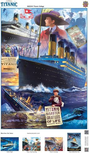 MasterPieces 1000 Piece Jigsaw Puzzle for Adults, Family, Or Youth - Titanic Collage - 19.25"x26.75" in Kuwait