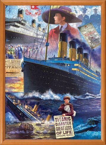 MasterPieces 1000 Piece Jigsaw Puzzle for Adults, Family, Or Youth - Titanic Collage - 19.25"x26.75" in Kuwait