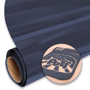 Siser Easy Puff HTV 11.8"x5ft - Puffy Heat Transfer Vinyl (Navy Blue) - Compatible with Siser, Cricut, and Silhouette Cutters – CPSIA Certified