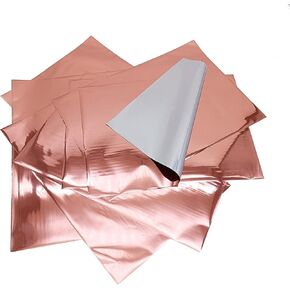 Alinacutle 11.7“X8.26"-50 Sheets Foil Metallic Transfer Hot Foil Sheet for Scrapbooking Paper Crafts/Planner/Invitation,50/PK (16 Mixed Colors)