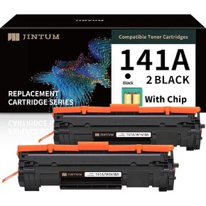JINTUM 141A Compatible Toner Cartridge Replacement for HP 141A Black Toner Cartridge for HP W1410A Works with HP M110w, MFP M140w, MFP M139w Printers (2-Pack)