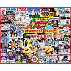 White Mountain Puzzles I Love Rhode Island , 1000 Piece Jigsaw Puzzle