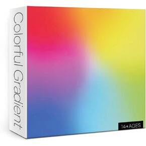 Gradient Puzzles Impossible Puzzle 1000 Piece for Adults, Colorful Jigsaw Puzzles Difficult Puzzles, Hard Rainbow Puzzle Challenging Jigsaw Puzzles As Home Decor