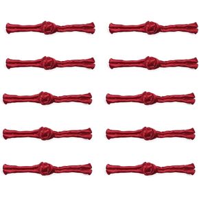 10 Pairs Chinese Knots Sewing On Buttons Closure for Cheongsam Tang Suit Cloak Coats Cardigan Scarf (Gold)