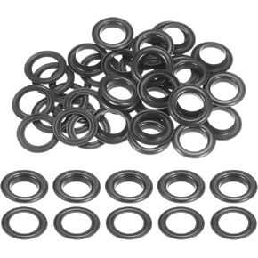 HARFINGTON 20Set Grommets Eyelets with Washers 17mm Copper Metal Eyelets Kit for Fabric Curtain Tarps Leather Belt Shoes Bag DIY, Copper