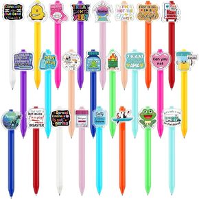 24 Pcs Funny Nurse Pens Set Cute Medical Pens Fun Nursing Student Essential Pens Accessories for Nursing Students Medical Assistants Staff Versatile Writing Office Appreciation Gift