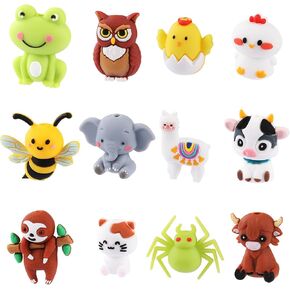 12Pcs 6 Colors Bats Food Grade Silicone Focal Beads Pen Beads 3D Animal Beads for Keychain Making Beaded Pens Bracelets Jewelry DIY