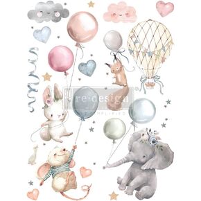 Redesign with Prima, Redesign Decor Transfers® Sweet Dreams Total Sheet Size 24"x35",Cut Into 2 Sheets 655350642983