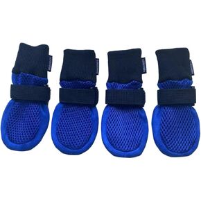 Dog Shoes Soft and Lightweight with Breathability for Spring Summer and Fall Set of 4 Size X-Large Blue
