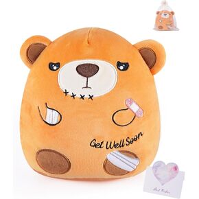 Get Well Soon Plush Axolotl - Salamander Plush Get Well Gift Cute Axolotl Stuffed Animal, Ideal Get Well Stuffed Animal Present for Speedy Recovery Kids, 10 Inch