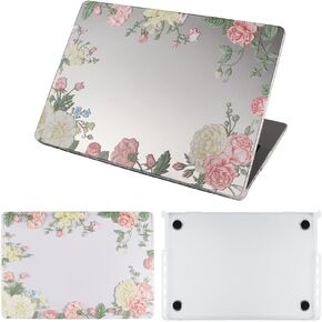 IMMOENUC for 2024-2021 MacBook Pro 16 M4 M3 M2 M1 Pro/Max Chip (A3403 A3186 A2991 A2780 A2485) 16 inch Case Matte Hard Shell Plastic Protective Cover Lightweight, Durable (Floral Cluster)