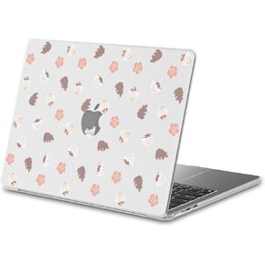 JOYLAND Plastic Hard Shell Case Compatible with MacBook Air 15 Inch Case 2024 2023 Release M3 A3114 A2941 M2,Blue Bow Pattern Protective Hard Shell Case for MacBook Air 15"