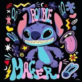 Ceaco - Disney - Stich - Trouble Maker - 300 Oversized Piece Jigsaw Puzzle