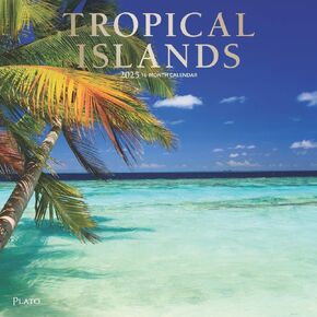 BrownTrout, Tropical Islands Plato 2025 Wall Calendar