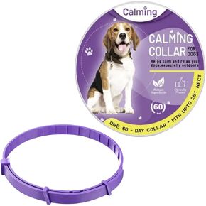 Calming Collar for Dogs 1 Pack Dog Pheromone Calm Collars Relief Anxiety Stress Separation Lasts 60 Days Relieve Bad Behavior up to 27 Inche Size Flexible Adjustable for All Small Medium and Large Dog