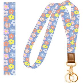Lanyards for Keys, Durable Keychain Long Lanyard for Women Men, Cute Neck Lanyard for ID Badges Holder, Wallets, key