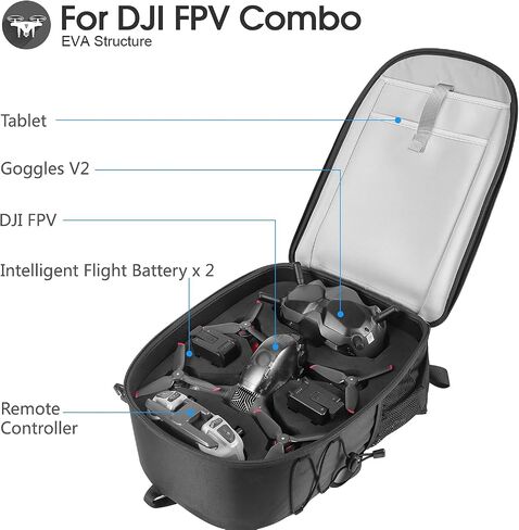 Smatree Professional Backpack for DJI Mavic 3 Pro, Waterproof Backpack Bag for DJI Mavic 3 Pro Combo/Mavic 3 Pro Cine Drone Accessories (NOT Fit for Mavic 3) in Saudi Arabia