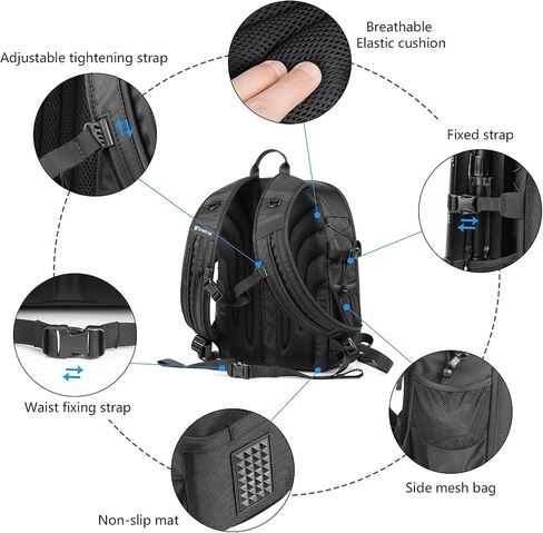 Smatree Professional Backpack for DJI Mavic 3 Pro, Waterproof Backpack Bag for DJI Mavic 3 Pro Combo/Mavic 3 Pro Cine Drone Accessories (NOT Fit for Mavic 3) in Saudi Arabia