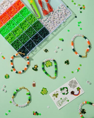 مجموعة سوار الصداقة الذهبية 3 صناديق-8706 PCS 48 ألوان سوار صنع مجموعات مع 7200 PCS حبات بذور زجاجية ، 5 أنماط حبات رسائل و 300 جهاز كمبيوتر الشخصي مع سحر ، حفلة هدية in Kuwait