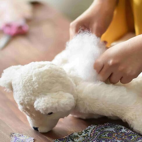 16oz/1lb Polyester Fiberfill Stuffing - Pillow Stuffing for Stuffed Animals, Cotton Filling for Couch Pillows, Crafts, Cushion, Coop, Amigurumi (Vacuum Packed) in Saudi Arabia
