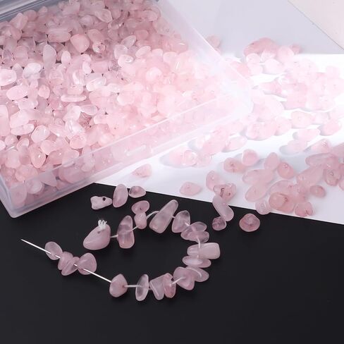 400pcs Natural Chip Stone Beads 7 Chakra Color 5-8mm Irregular Gemstones Healing Crystal Drilled DIY Loose Rocks Bead Crystal for Bracelet Necklace Jewelry Making Crafting in Kuwait