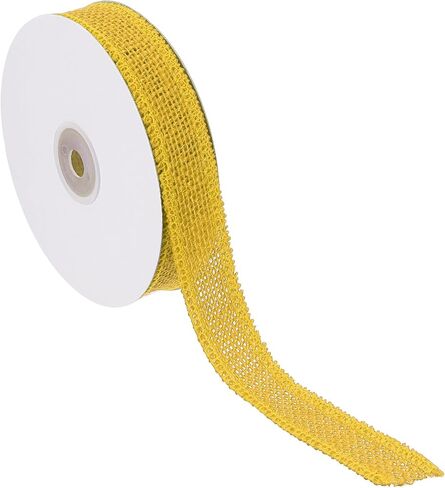 PATIKIL 1 Inch Wide 10 Yards Burlap Ribbon, Natural Jute Fabric Crafts Roll Gift Wrapping for Party Home DIY Bow Decoration Wedding Christmas, Purple in Kuwait