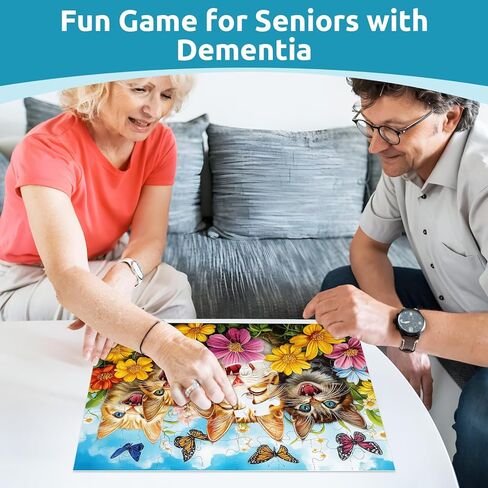 3 حزم 48 لغزًا كبيرًا لكبار السن ، أنشطة منتجات مرض الزهايمر للبالغين من كبار السن ، ألعاب الزهايمر للألعاب المعرفية سهلة الهدايا اللغز مع 3 أكياس تخزين in Kuwait