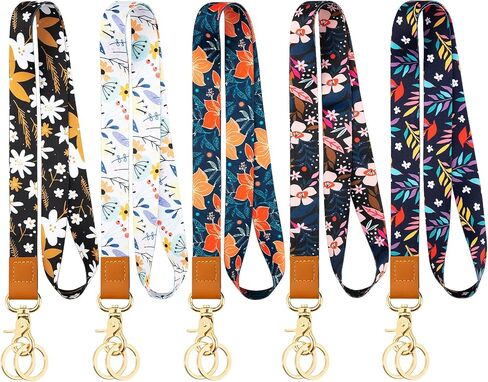 Lanyards for ID Badges Car Keys 5 Pack, Cute keychain Key Lanyard for Women Teacher in Kuwait
