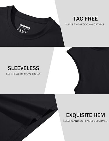 MAGCOMSEN Men's Tank Top Cotton Muscle Workout Gym Shirts Moisture Wicking Lightweight Summer Casual Sleeveless Shirts in Saudi Arabia