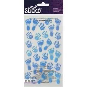 Sticko Pastel Baby Boy Prints Stickers