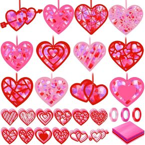 Marsui 36 Sets Religious Paper Cross Crafts Easter Cross Paper Suncatchers Kits Easter Cross Tissue Paper Craft Kit Christian Crafts Kit Resurrection Church Craft Ornaments for Home Party Supplies